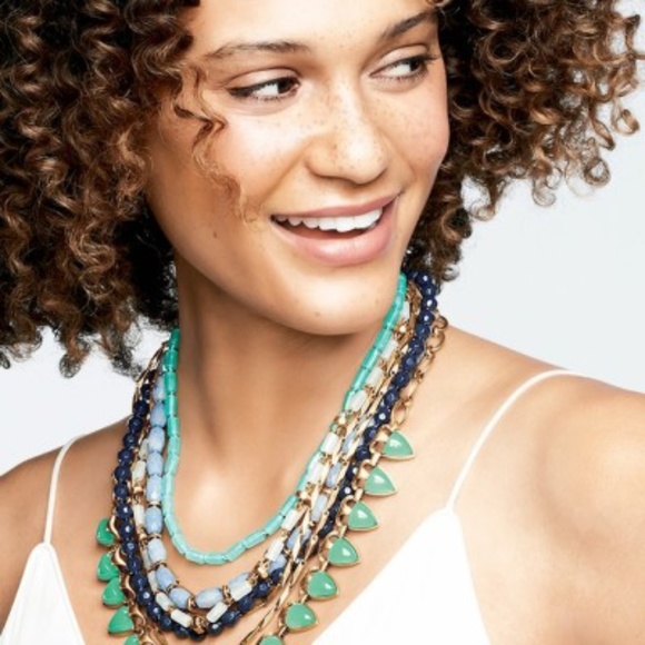 Stella & Dot Jewelry - Stella & Dot Sutton Necklace Blue Green Statement Jewels